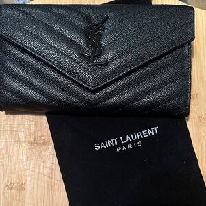 Designer inspired Black Quilted Wallet